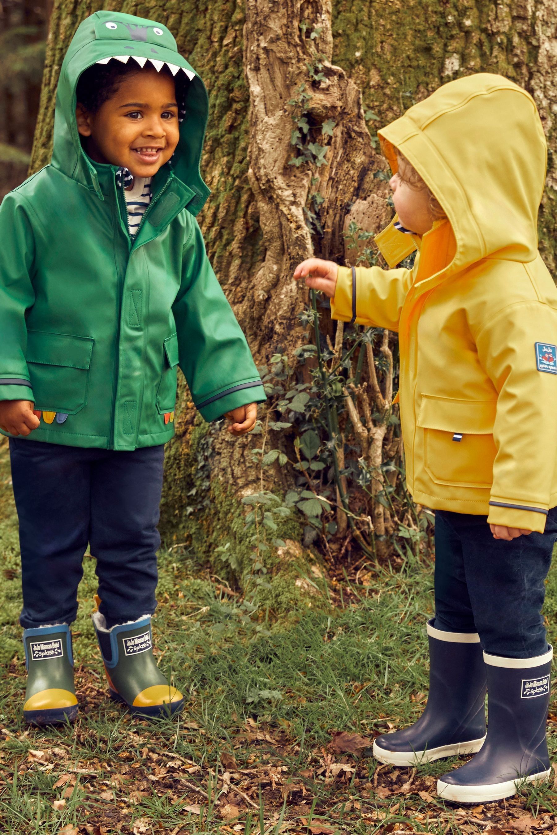 Buy JoJo Maman Bebe Khaki Cosy Lined Colour Block Wellies from Next Germany