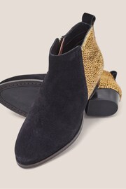 White Stuff Black Suede Pony Willow Ankle Boots - Image 4 of 4