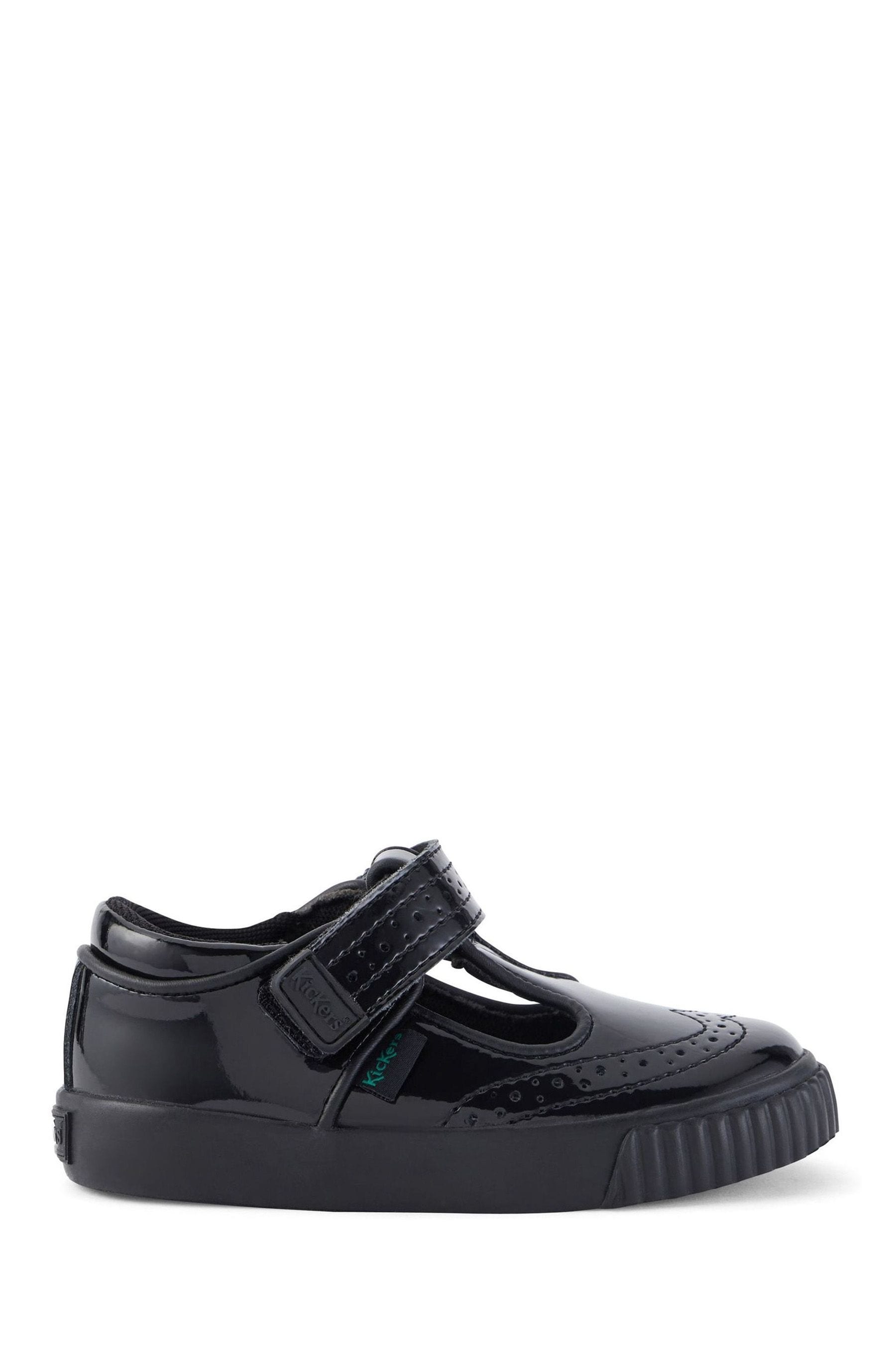 Buy Kickers Black Infants Tovni Brogue T Bar Patent Leather Shoes from Next Armenia