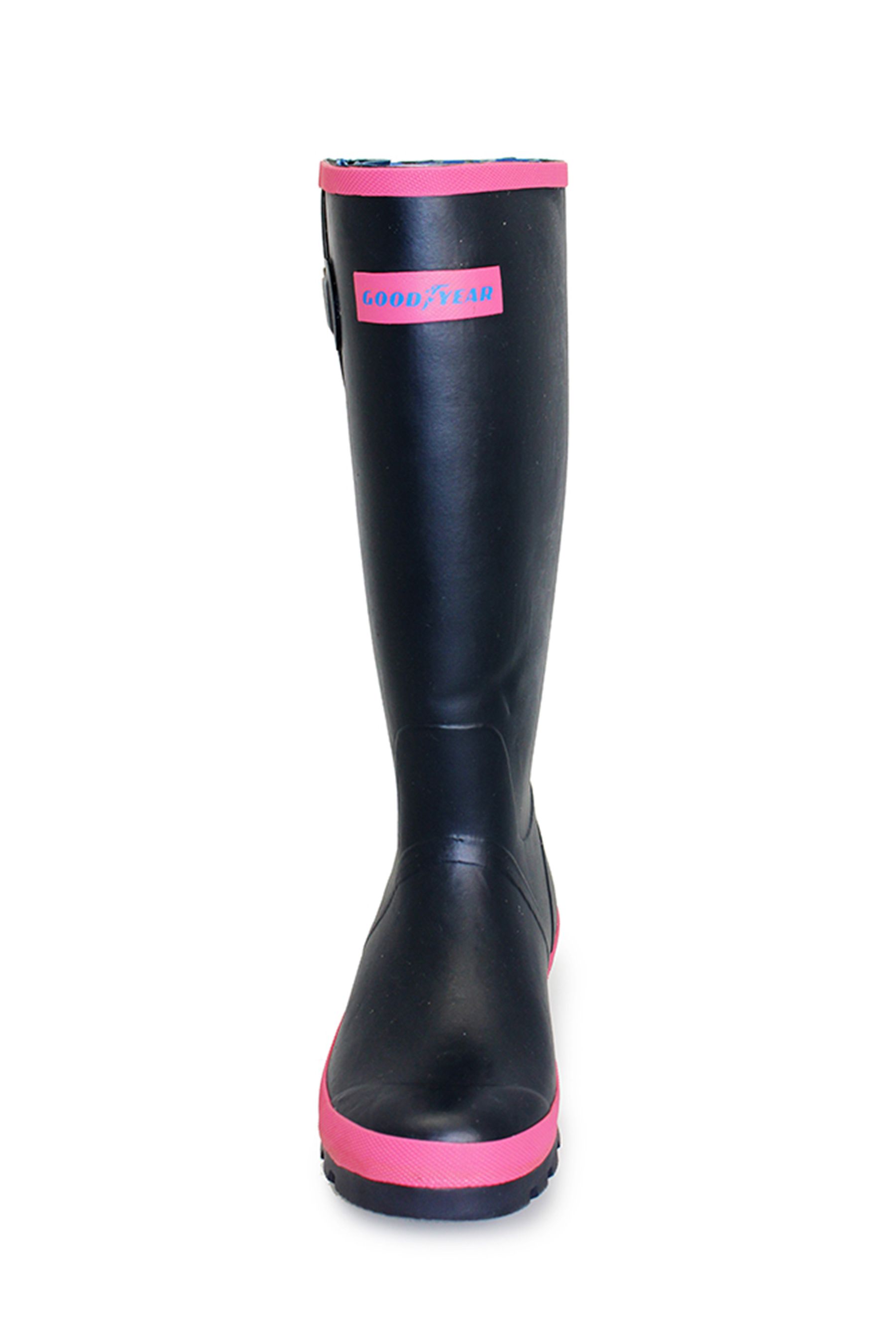 Buy Goodyear Blue Rubber Wellington Boots With Neoprene Lining from Next Luxembourg