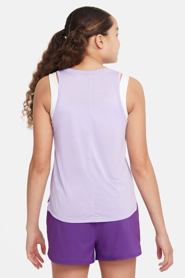 Nike Lilac Purple Dri-FIT Performance One Vest Top