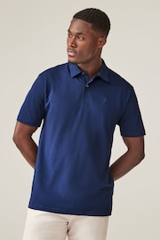 Blue Regular Fit Regular Fit Short Sleeve Jersey Polo Shirts 5 Pack - Image 13 of 17