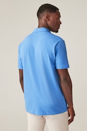 Blue Regular Fit Regular Fit Short Sleeve Jersey Polo Shirts 5 Pack - Image 15 of 17