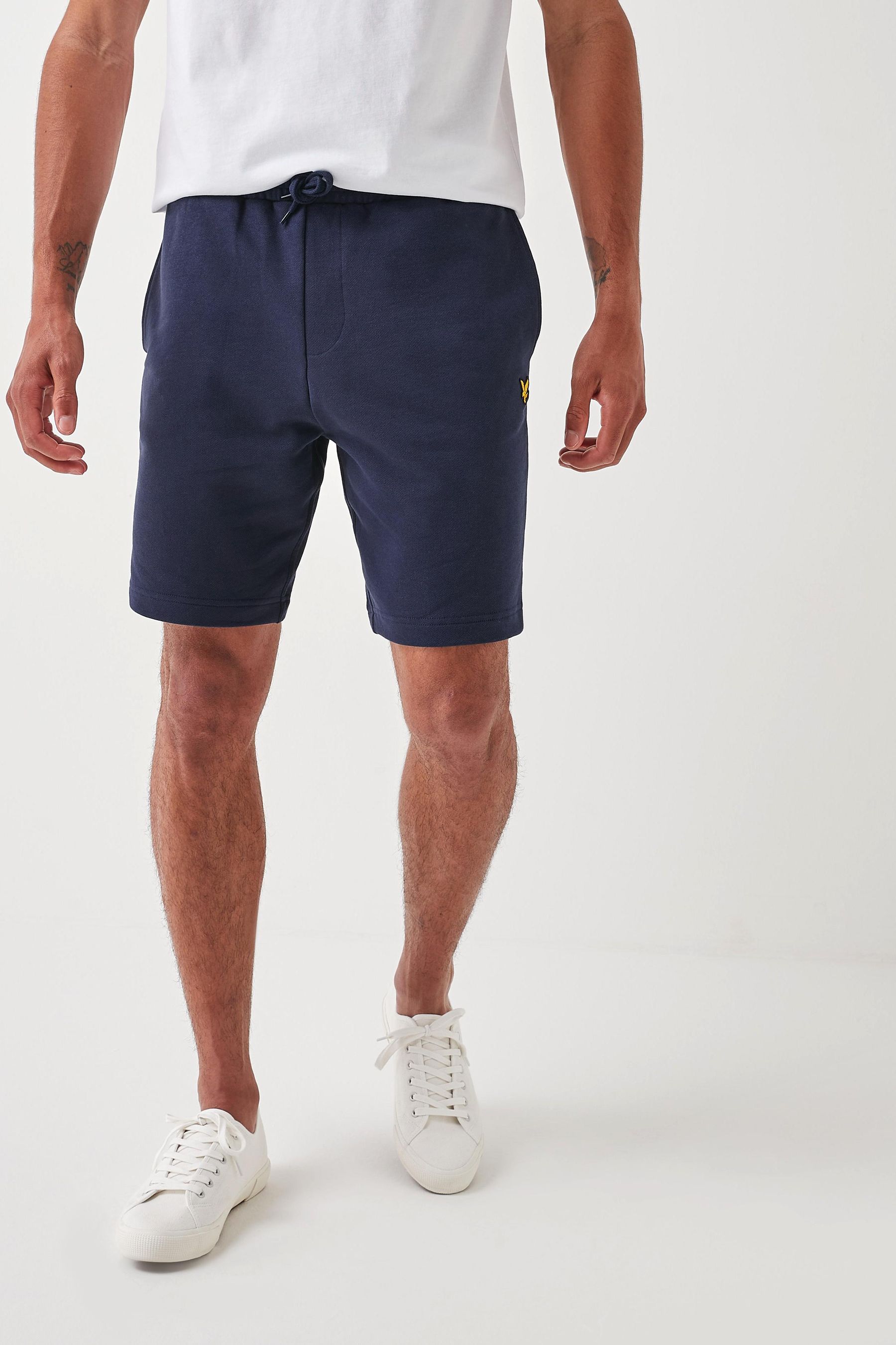 Buy Lyle Scott Navy 100 Cotton Jersey Shorts from Next Luxembourg