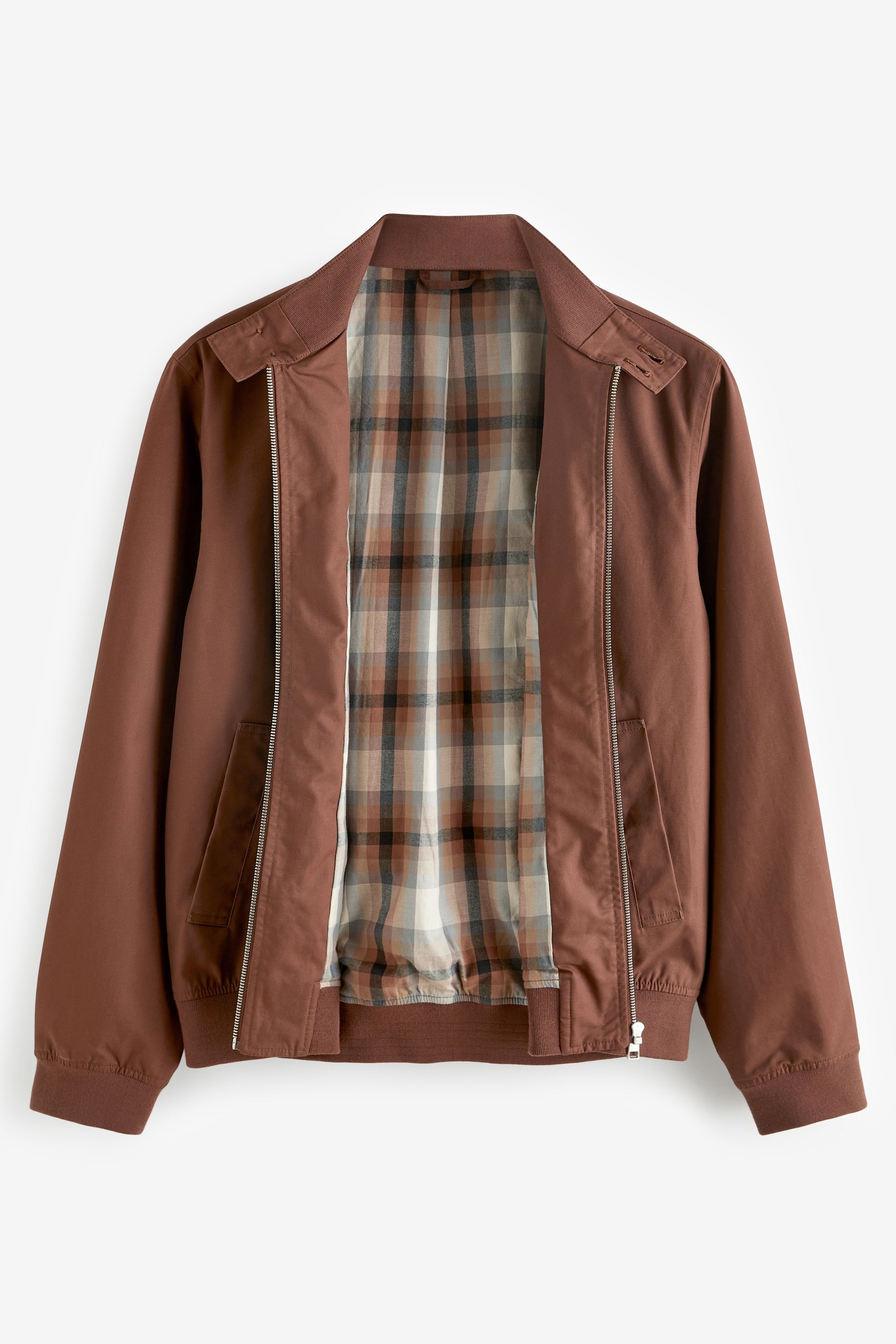 Checkered harrington jacket online