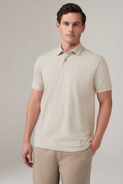 Neutrals Regular Fit Short Sleeve Jersey Polo Shirts 3 Pack - Image 3 of 9