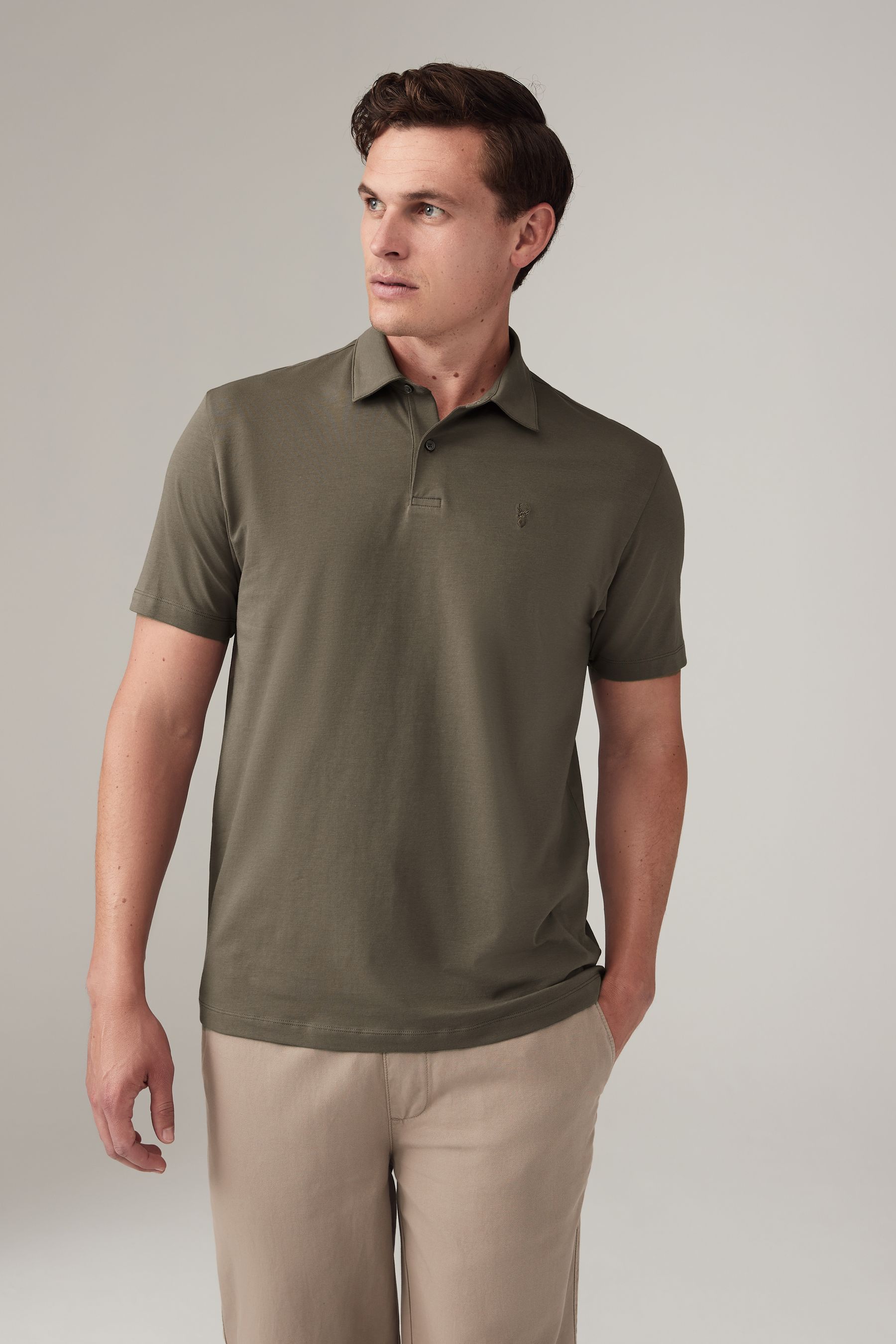 George jersey polo top