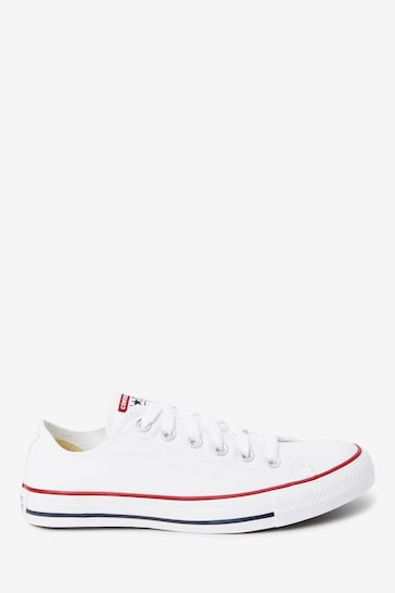 Converse White Regular/Wide Fit Chuck Taylor All Star Ox Trainers