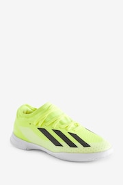 adidas Yellow Football X Crazyfast League Indoor Kids Boots - Image 2 of 5