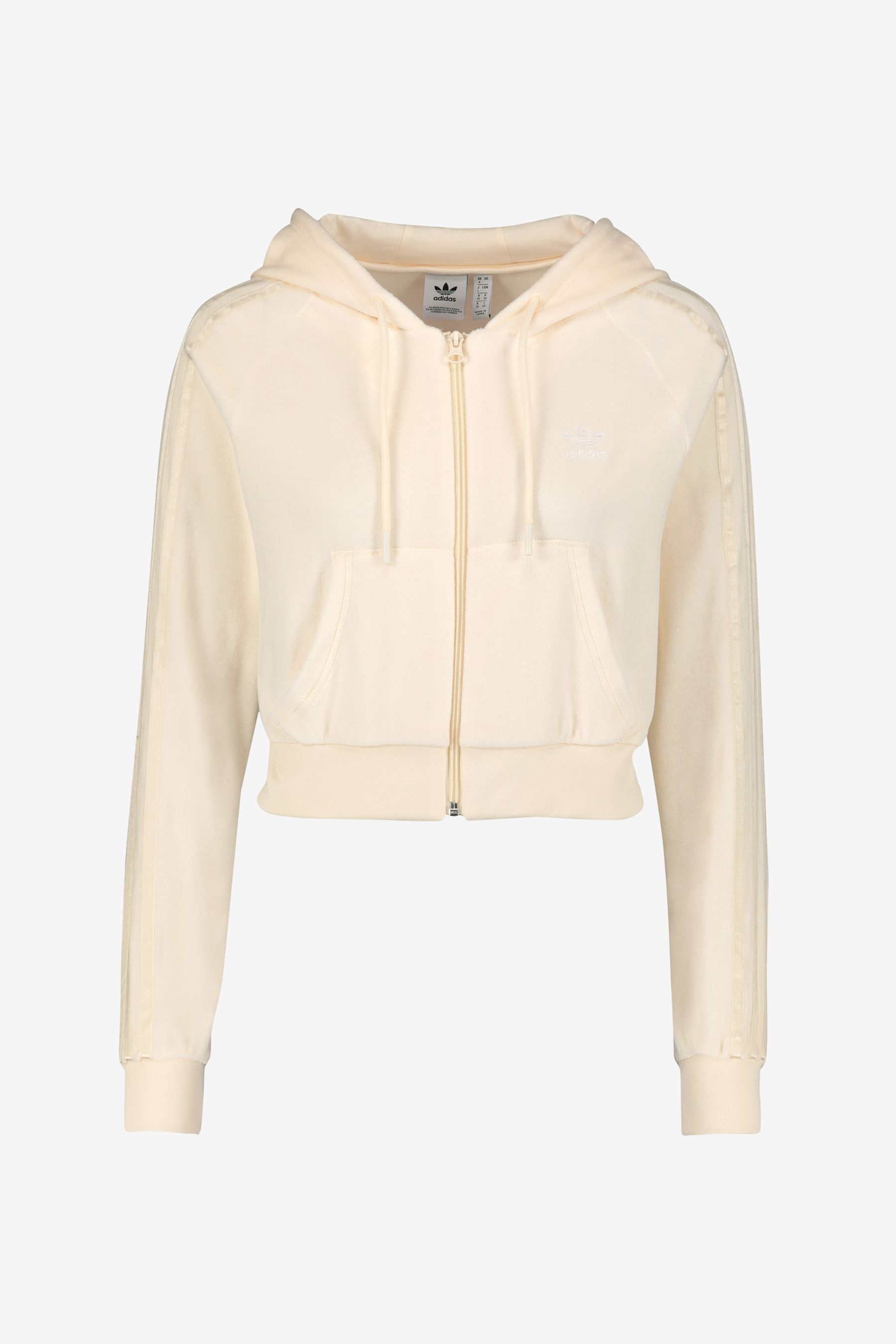 Buy adidas Originals Loungewear Cropped Full Zip Hoodie from Next Luxembourg