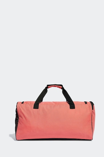 adidas Blush Pink Medium Essentials Linear Duffel Bag