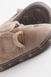 Brown Bear Touch Fastening Cupsole Slippers - Image 4 of 5