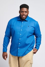 U.S. Polo Assn. Linen Blend Relaxed Long Sleeve Shirt - Image 1 of 4