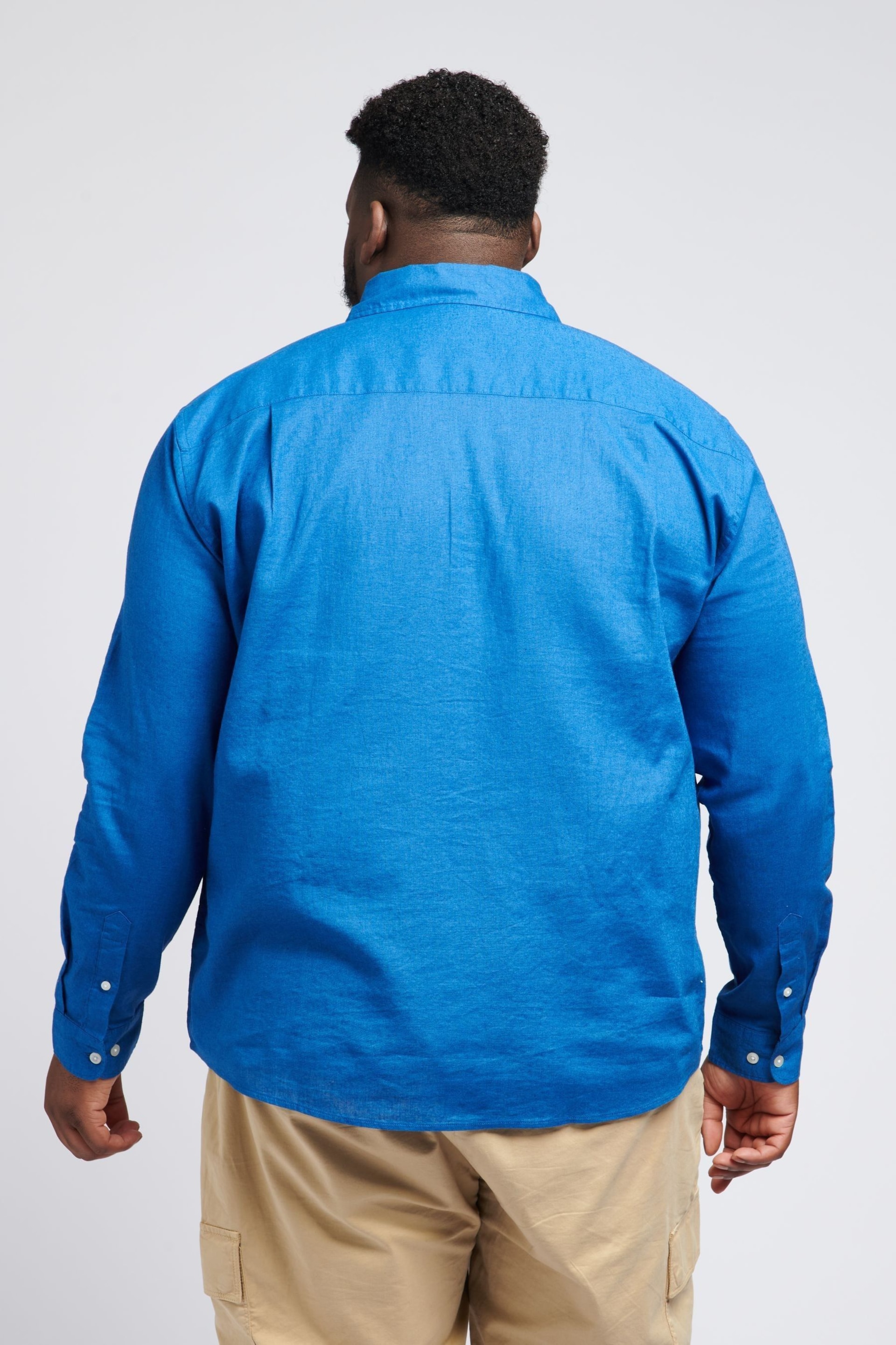U.S. Polo Assn. Linen Blend Relaxed Long Sleeve Shirt - Image 2 of 4