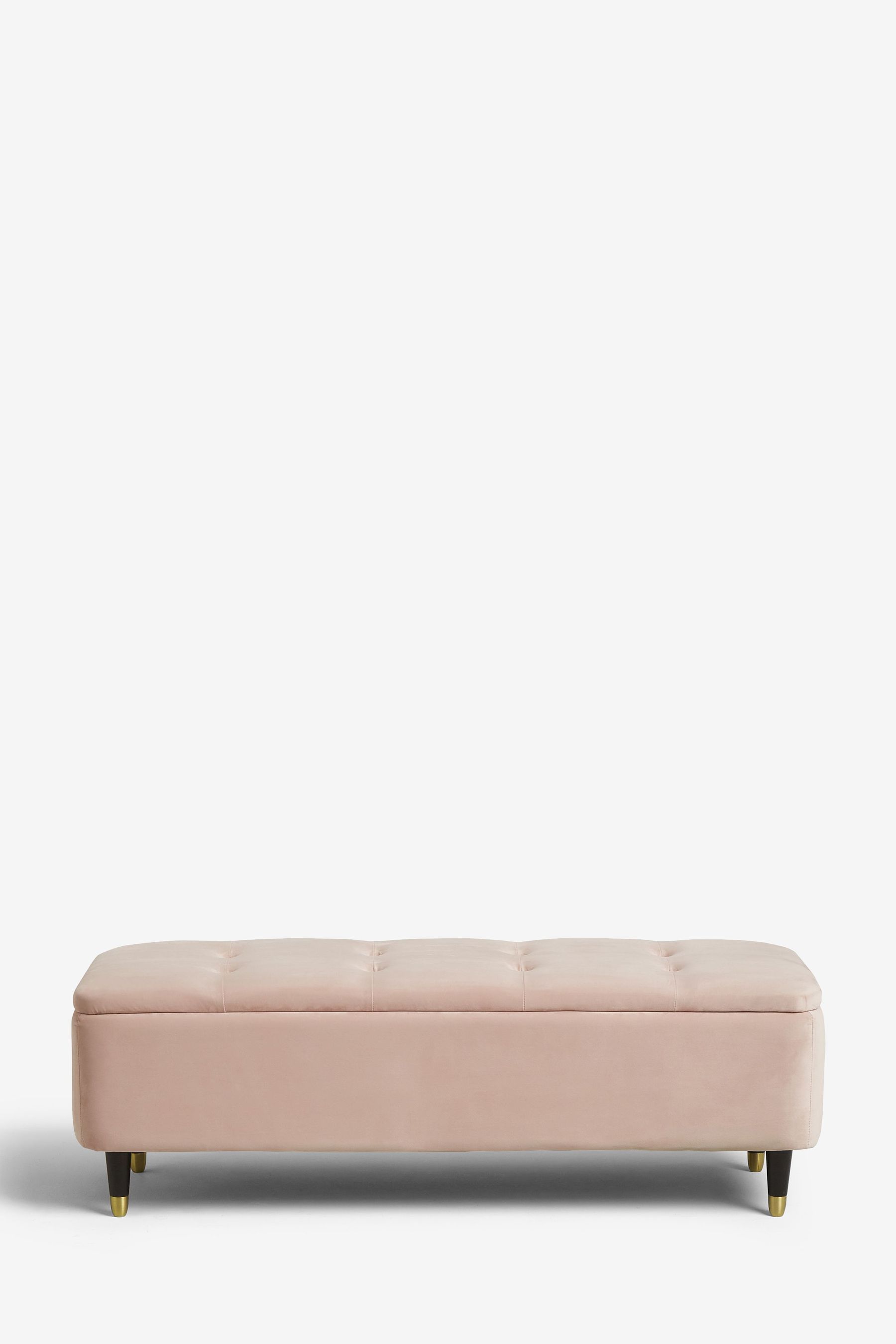 Blush velvet sale storage ottoman