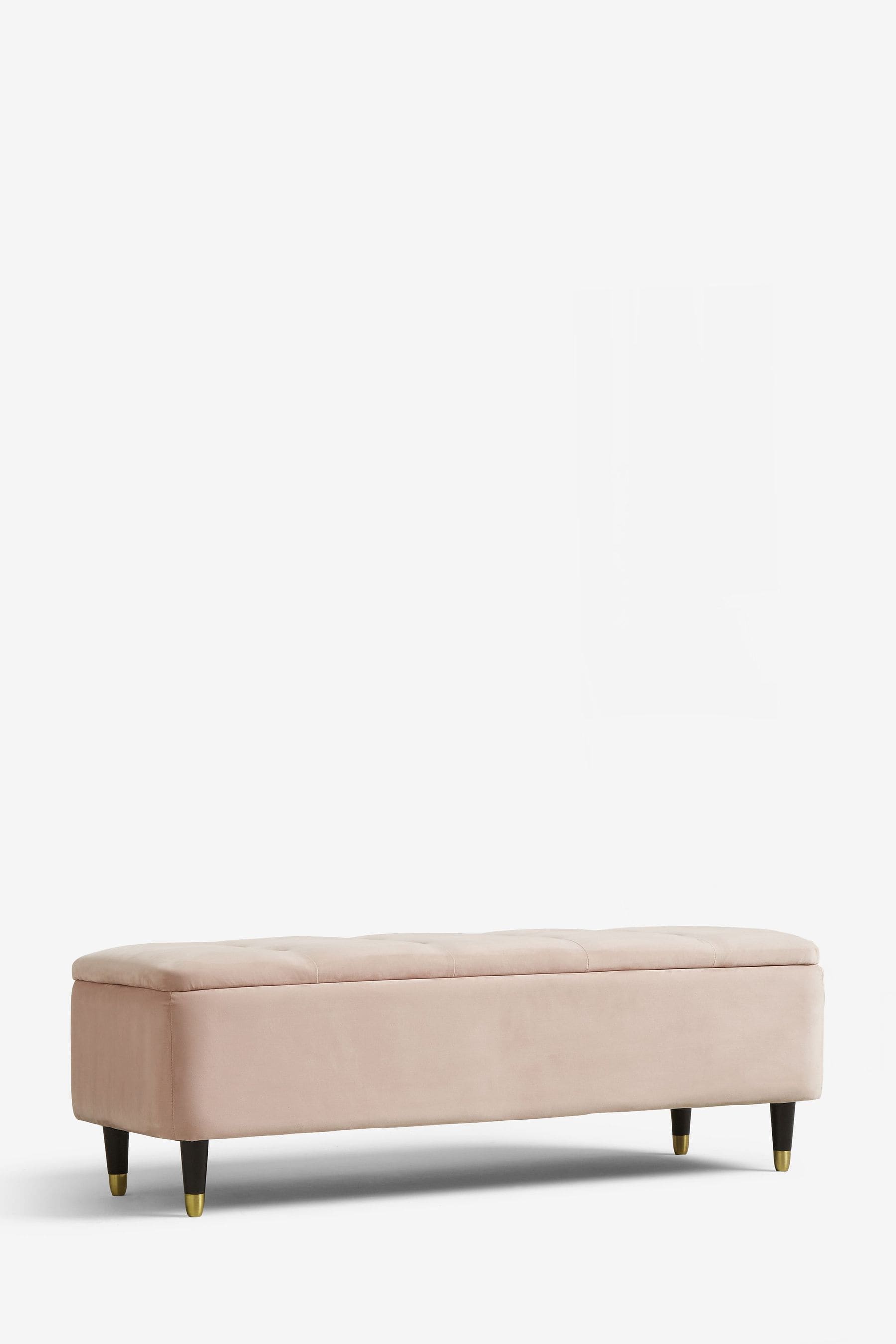 Blush ottoman top with storage