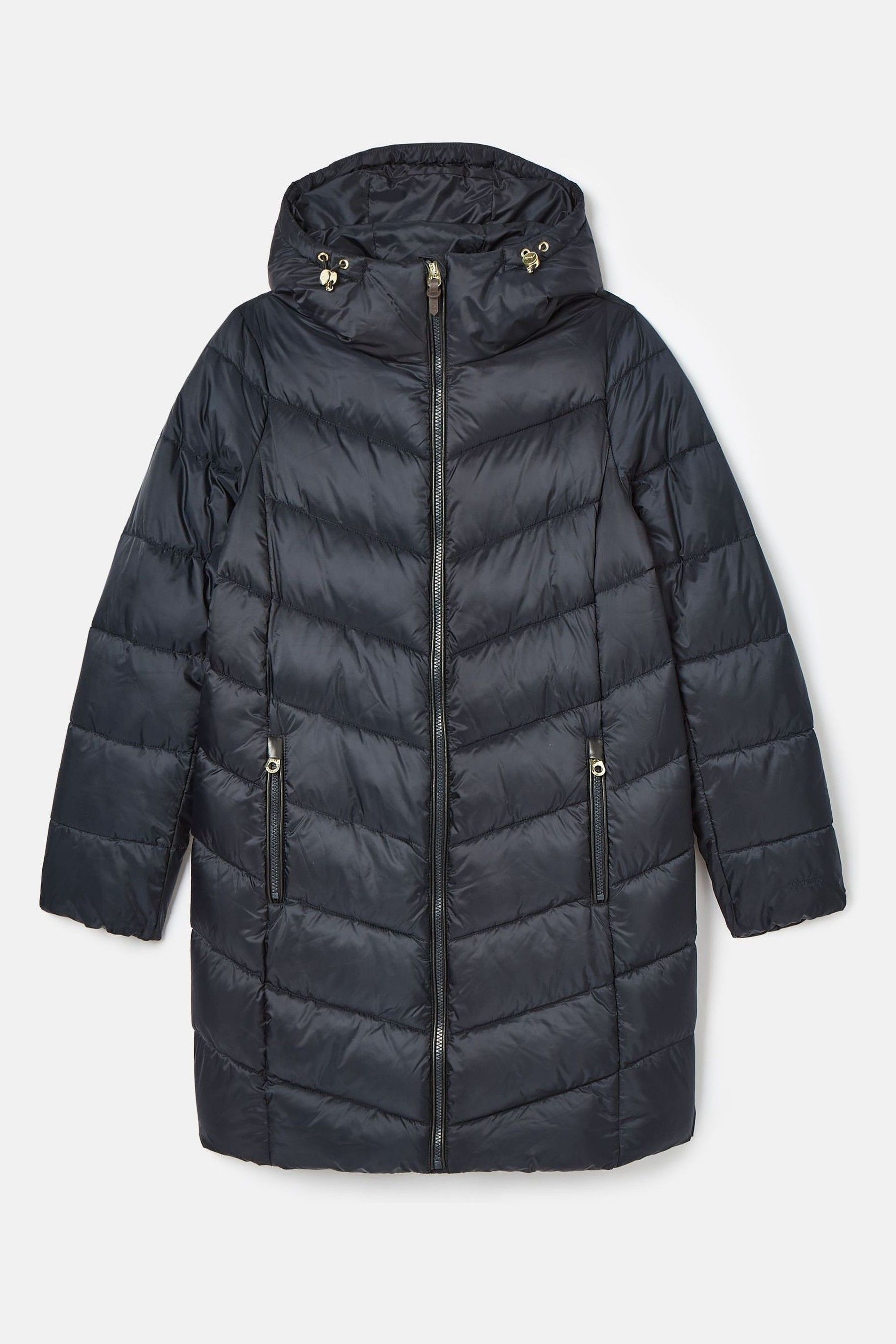 Buy Joules Moorsdale Navy Mid Length Showerproof Padded Coat from Next Luxembourg