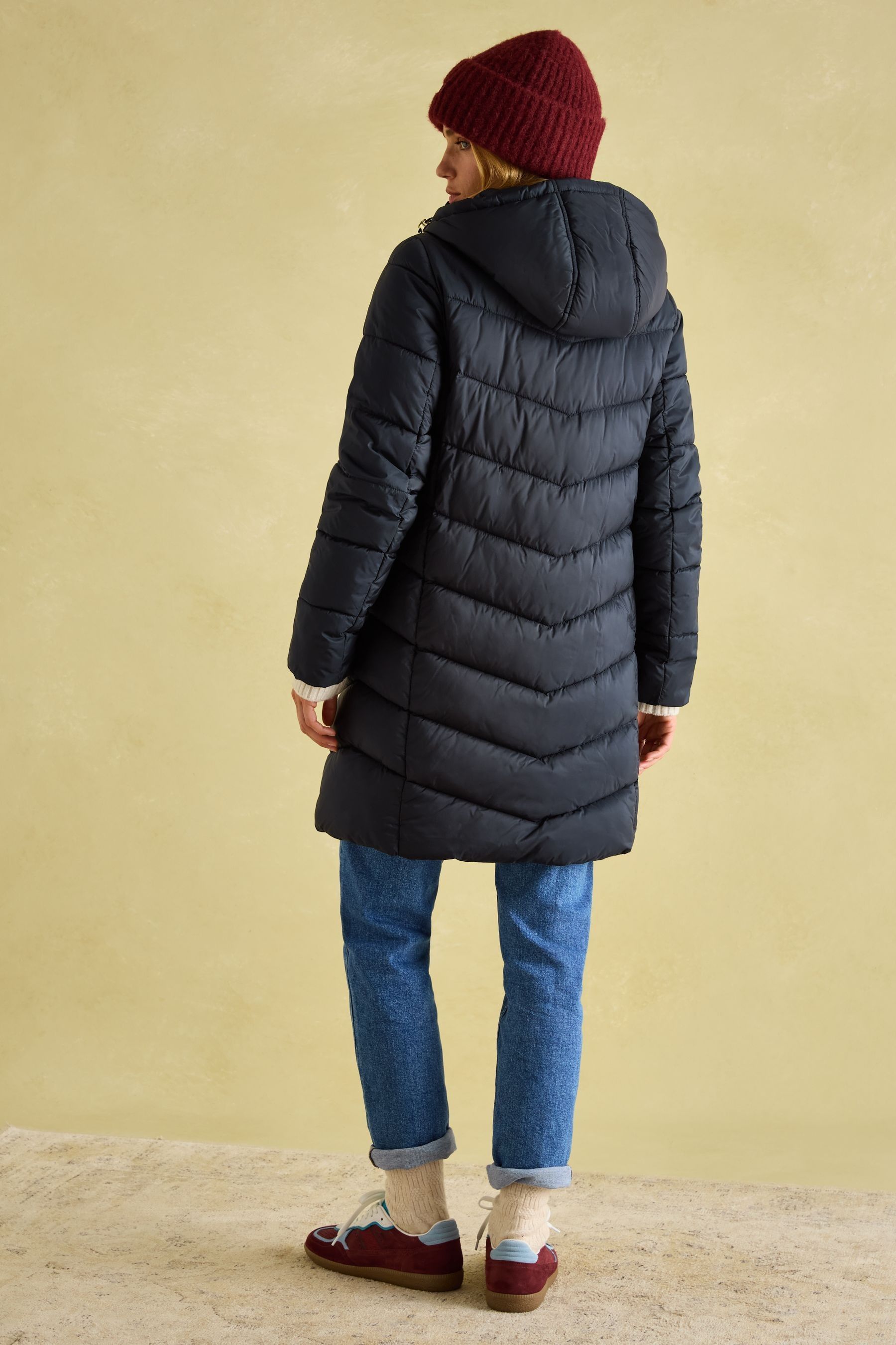 Joules mid length coat shop
