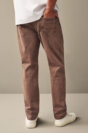 Brown Rust Regular Fit Overdyed Denim Jeans - Image 3 of 8