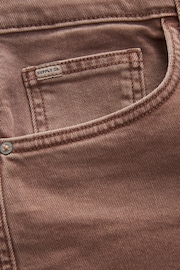 Brown Rust Regular Fit Overdyed Denim Jeans - Image 8 of 8