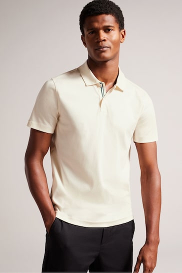 Ted Baker White Slim Zeiter Soft Touch Polo Shirt