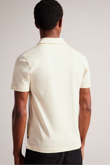 Ted Baker White Slim Zeiter Soft Touch Polo Shirt