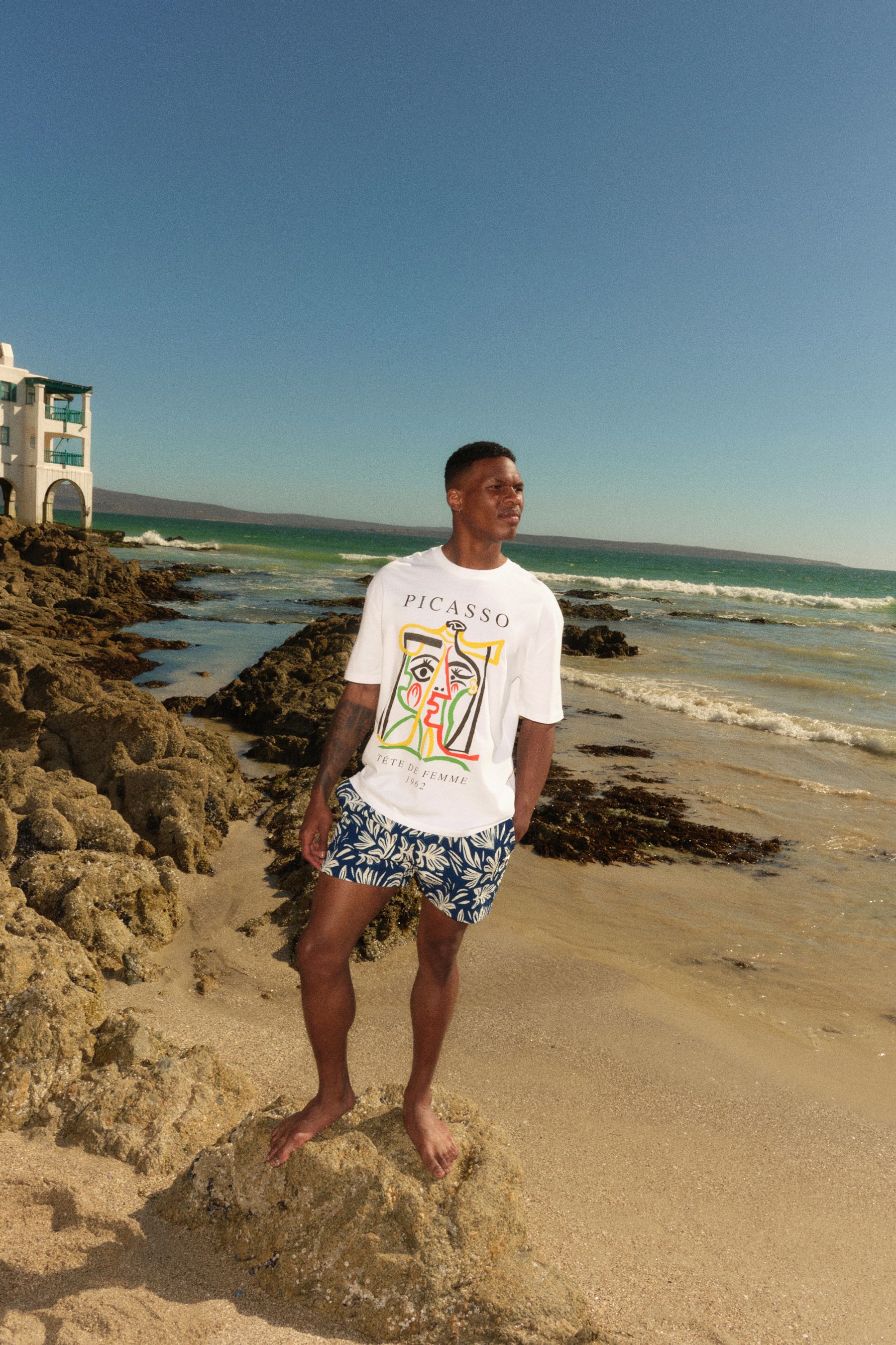 Buy White Picasso Artist Licence 100 Cotton T Shirt from the Next UK online shop