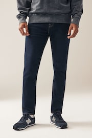 Blue Indigo Rinse Slim Fit Classic Stretch Jeans - Image 4 of 11