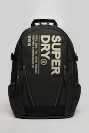 Superdry Black Tarp Rucksack Bag - Image 1 of 5