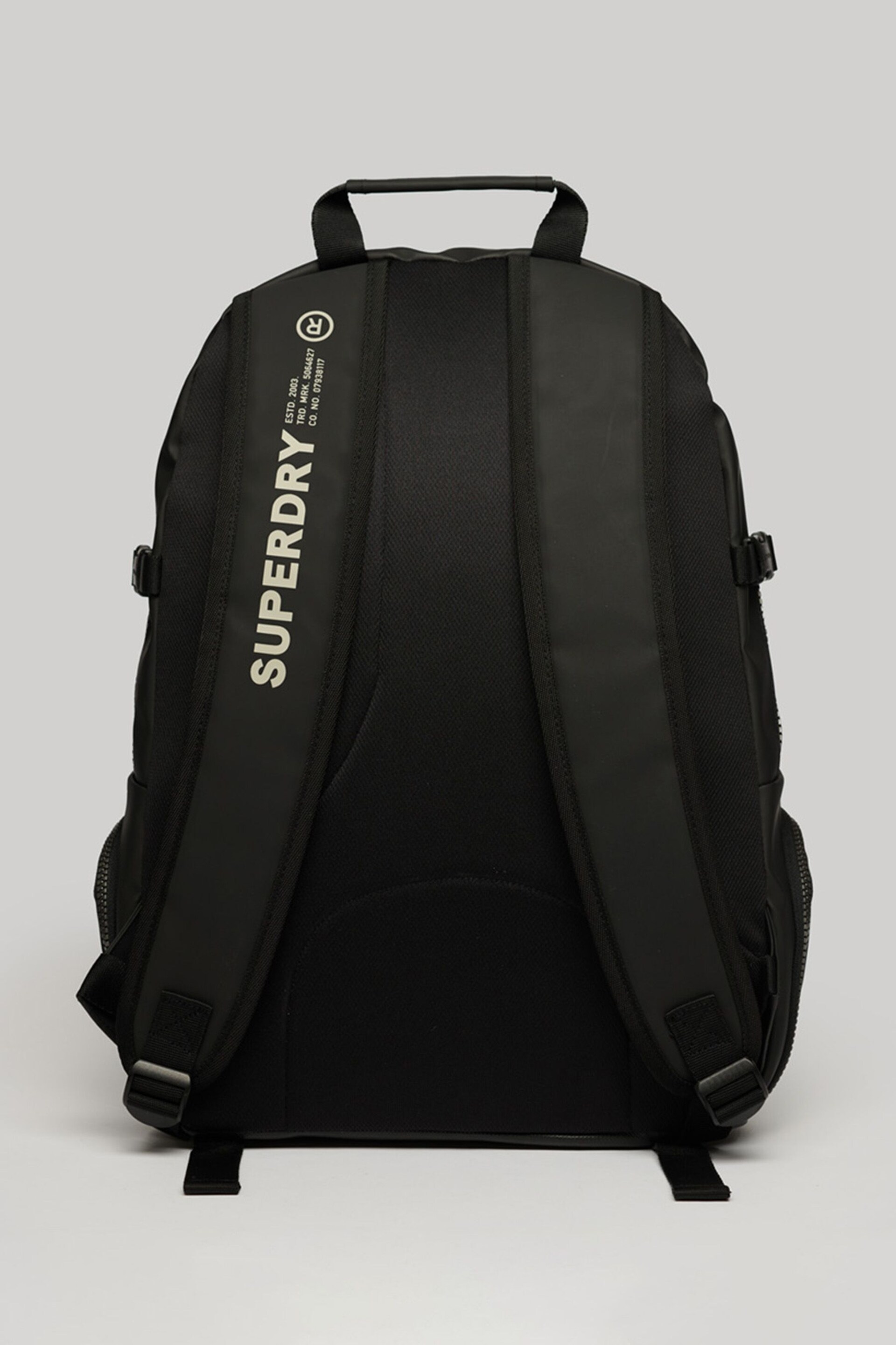 Superdry Black Tarp Rucksack Bag - Image 2 of 5