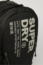 Superdry Black Tarp Rucksack Bag - Image 4 of 5