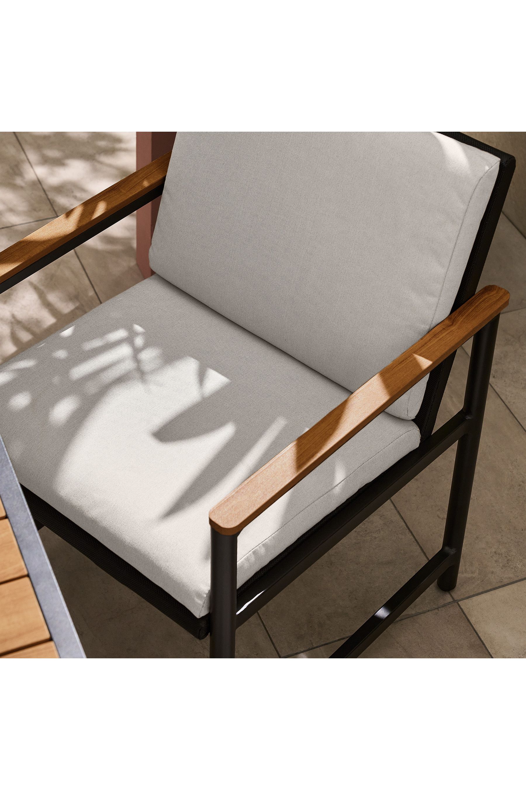 Buy MADE.COM Grey Sassari Garden 4 Seater Dining Set from the Next