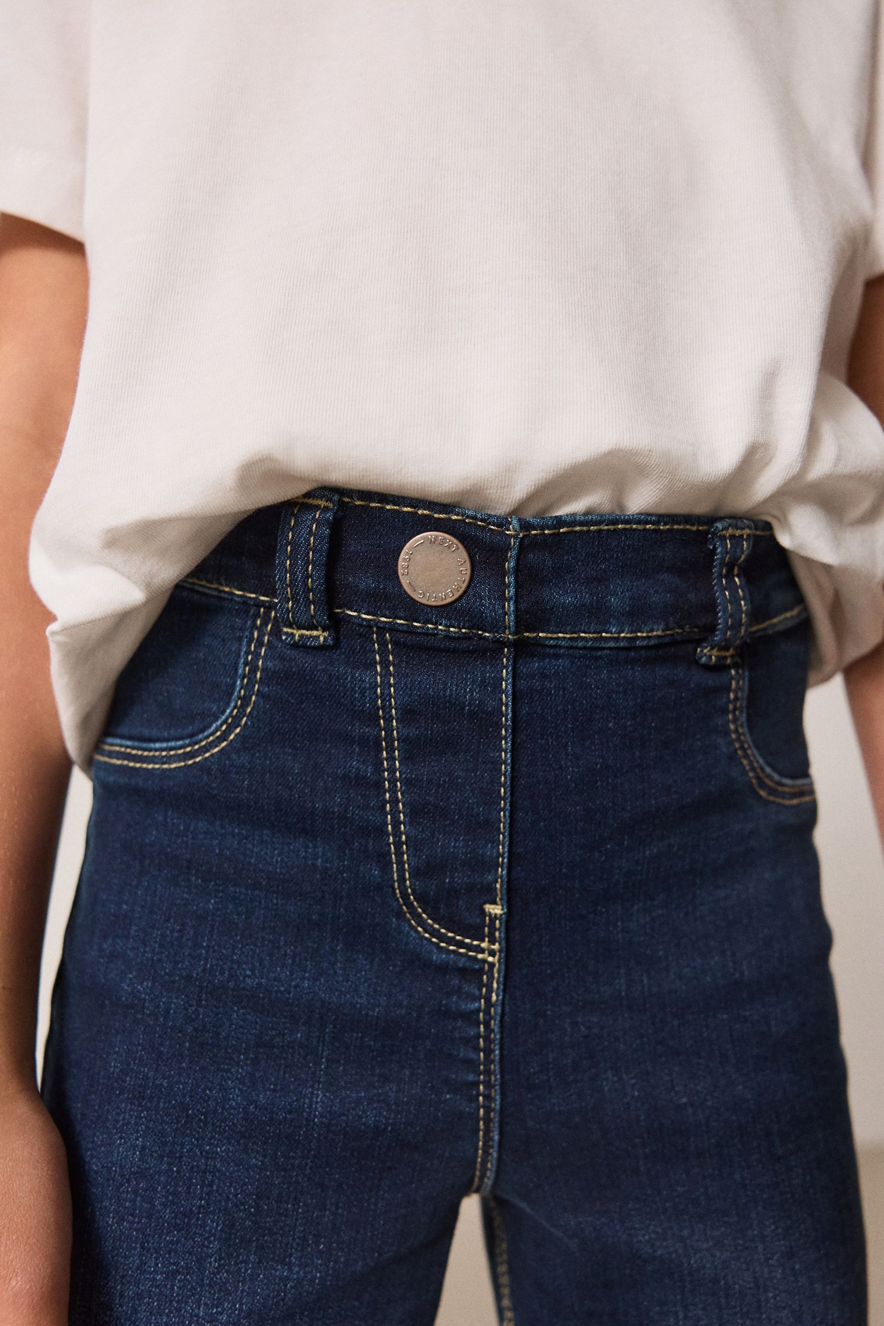 Buy Dark Blue Regular Length Stretch Jeggings 3 16yrs from Next Luxembourg