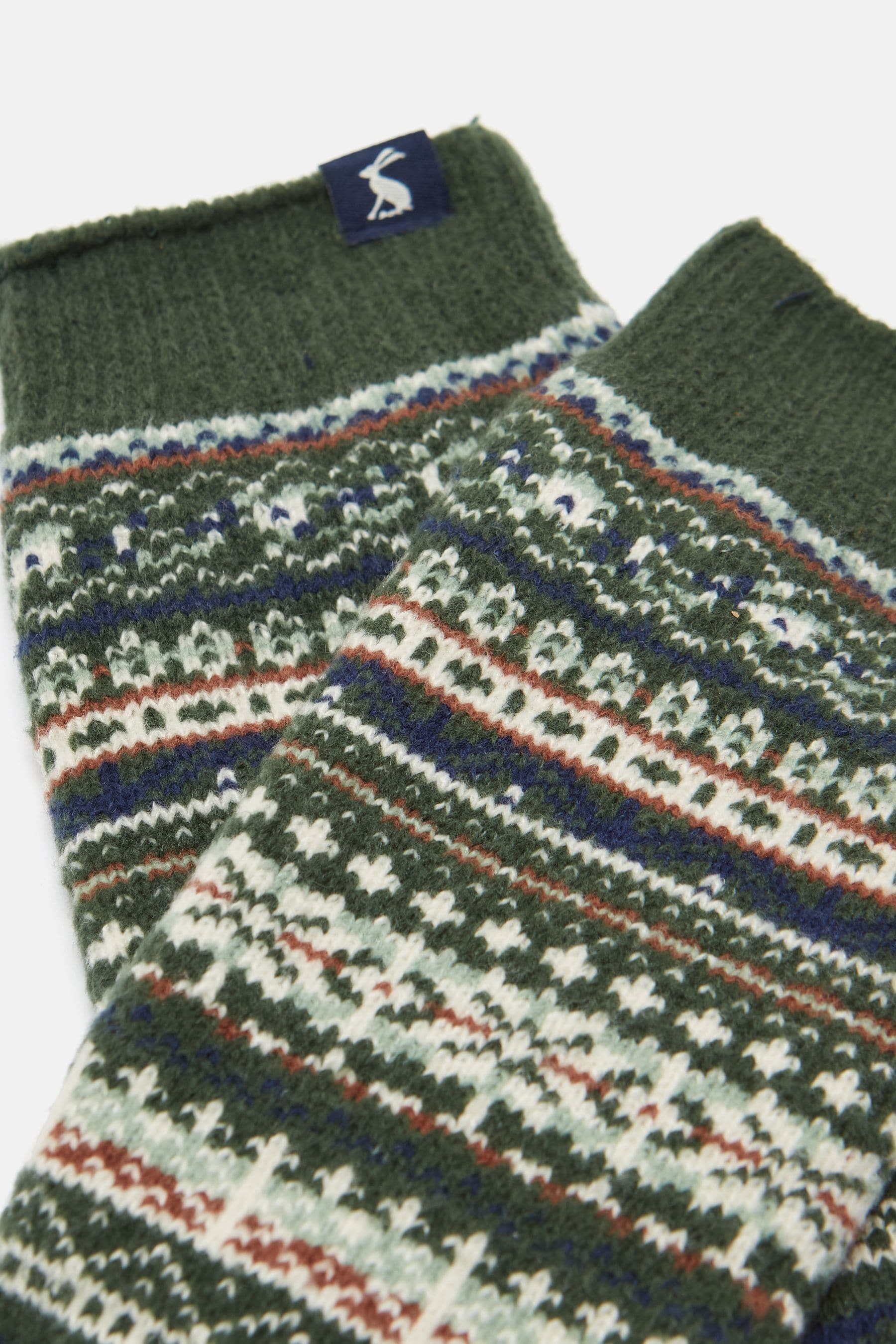 Buy Joules Boys Wader Green Fair Isle Welly Socks from Next Luxembourg