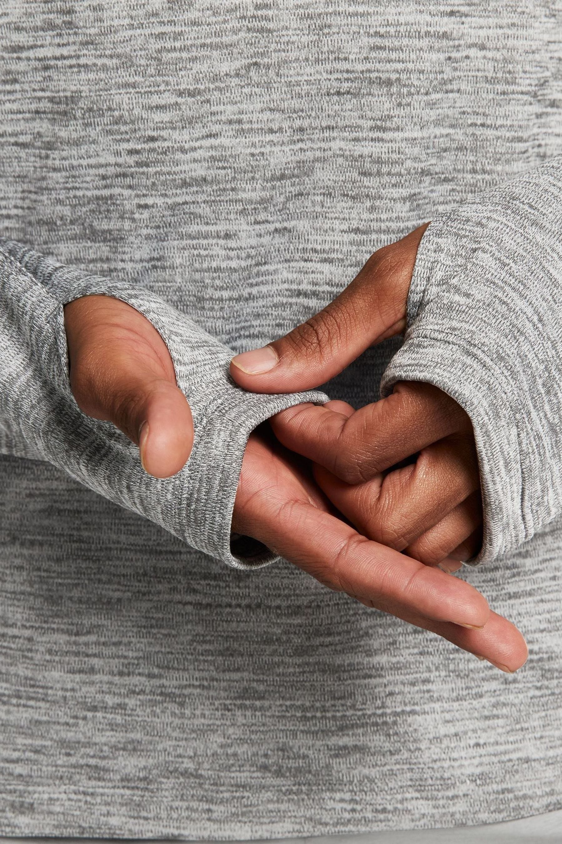 Nike running pacer half zip sweat in grey deals