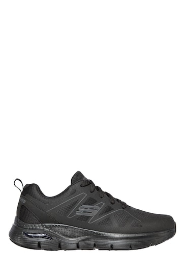 Skechers Black Arch Fit Axtell Slip Resistant Mens  Trainers