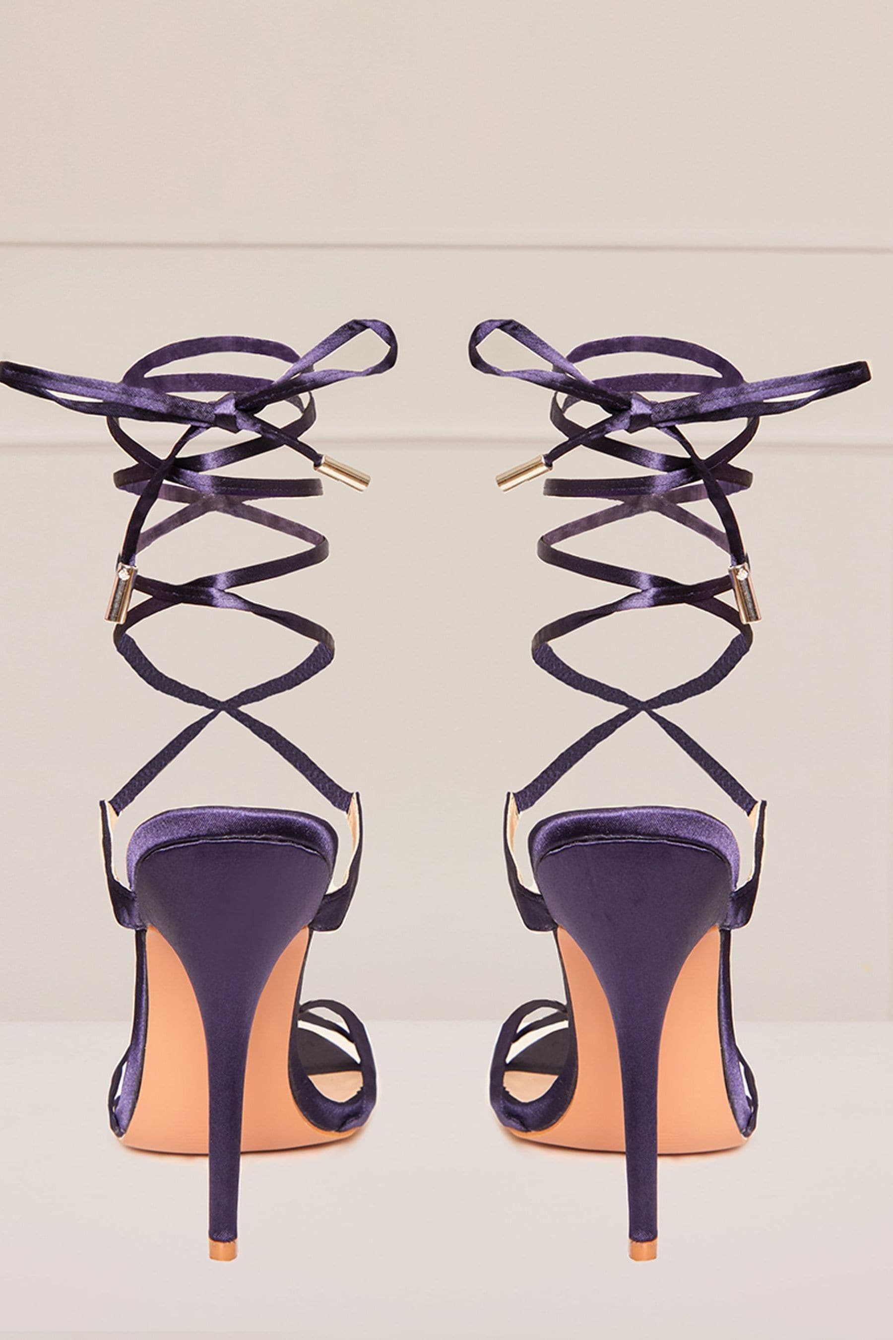 Purple lace up sandals new arrivals