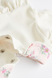 Pink/White Floral 2 piece Baby Top and Short Set - Image 13 of 13