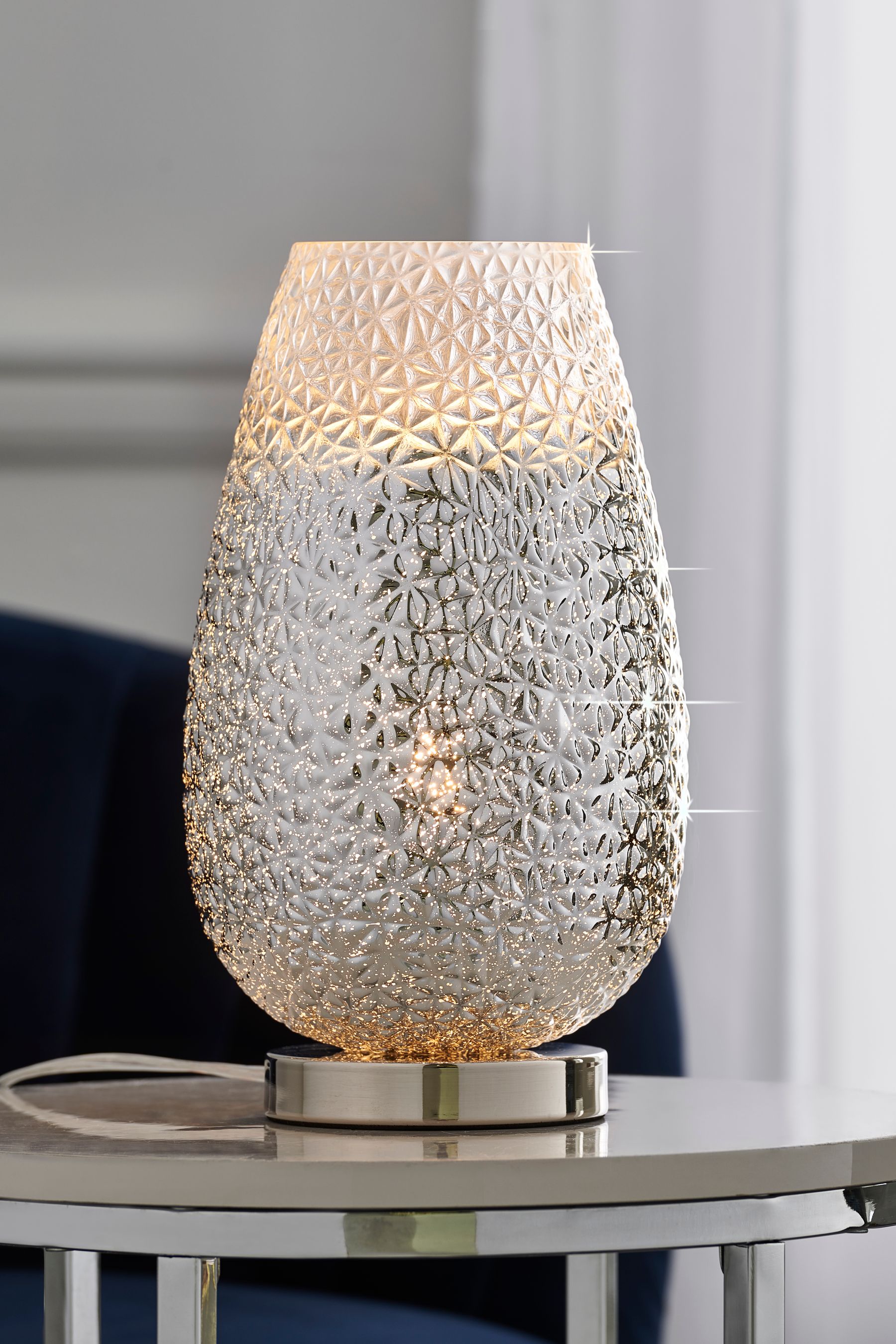 Buy Chrome Monroe Large Touch Table Lamp from the Next UK online shop