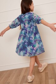 Chi Chi London Blue Girls Floral Print Dress - Image 2 of 5