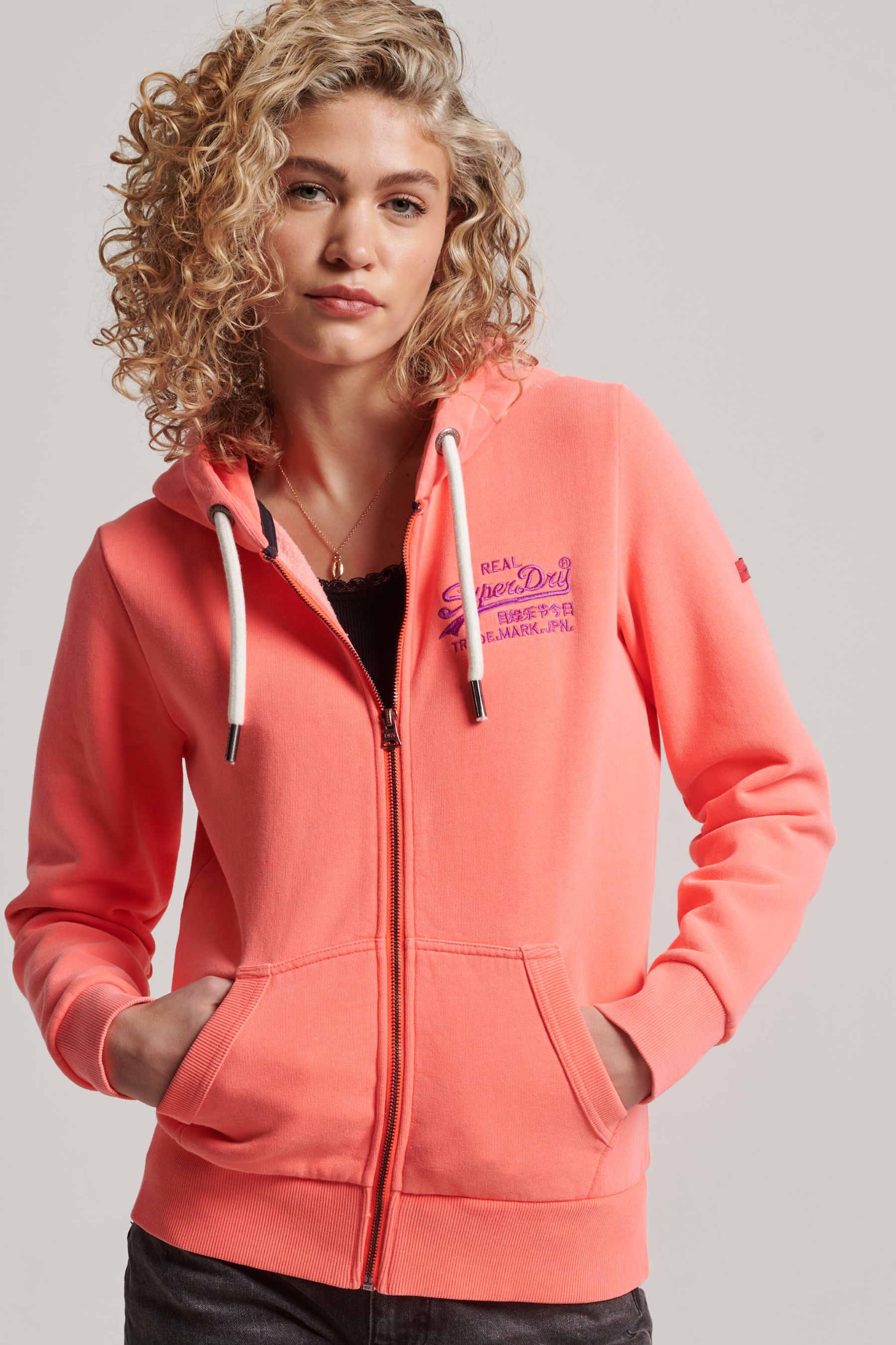 Superdry neon hoodie on sale