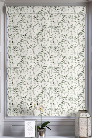 Buy Sage Isla Floral Made To Measure Roman Blinds from the Next UK ...