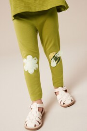 Green Bee Embellished Leggings (3mths-7yrs) - Image 3 of 8