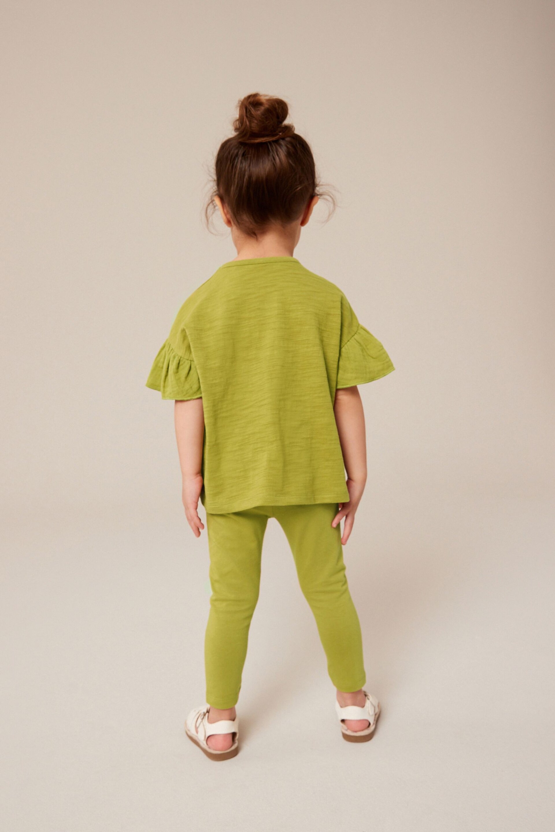 Green Bee Embellished Leggings (3mths-7yrs) - Image 4 of 8