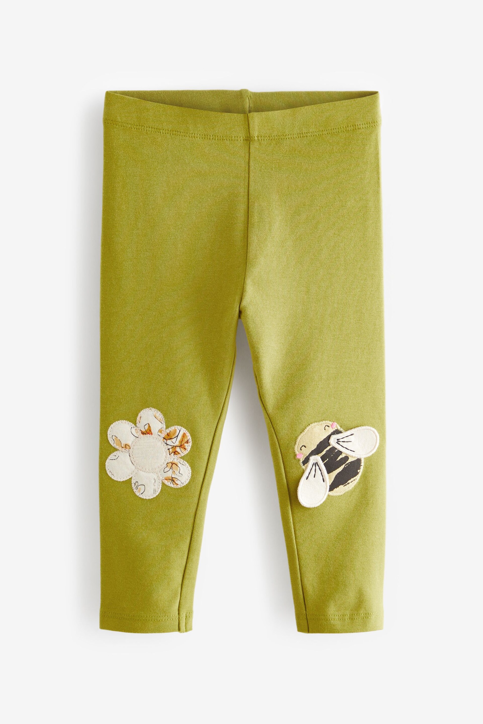 Green Bee Embellished Leggings (3mths-7yrs) - Image 6 of 8