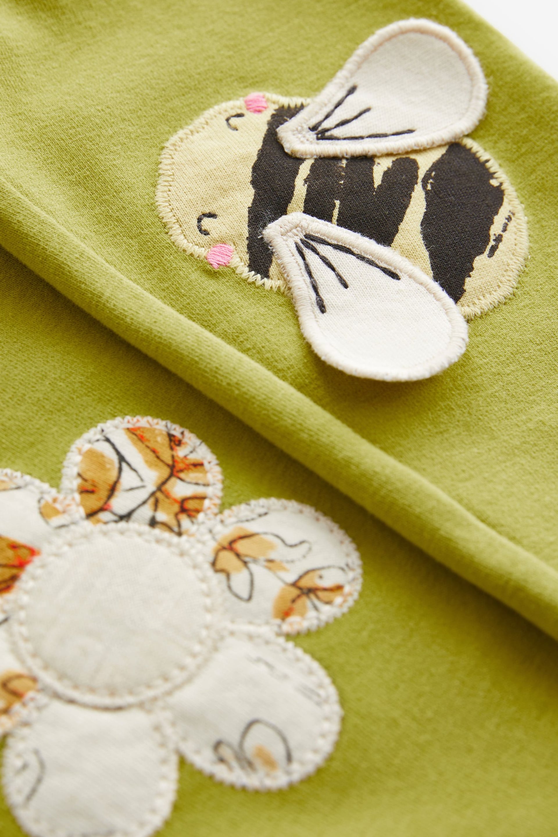 Green Bee Embellished Leggings (3mths-7yrs) - Image 8 of 8