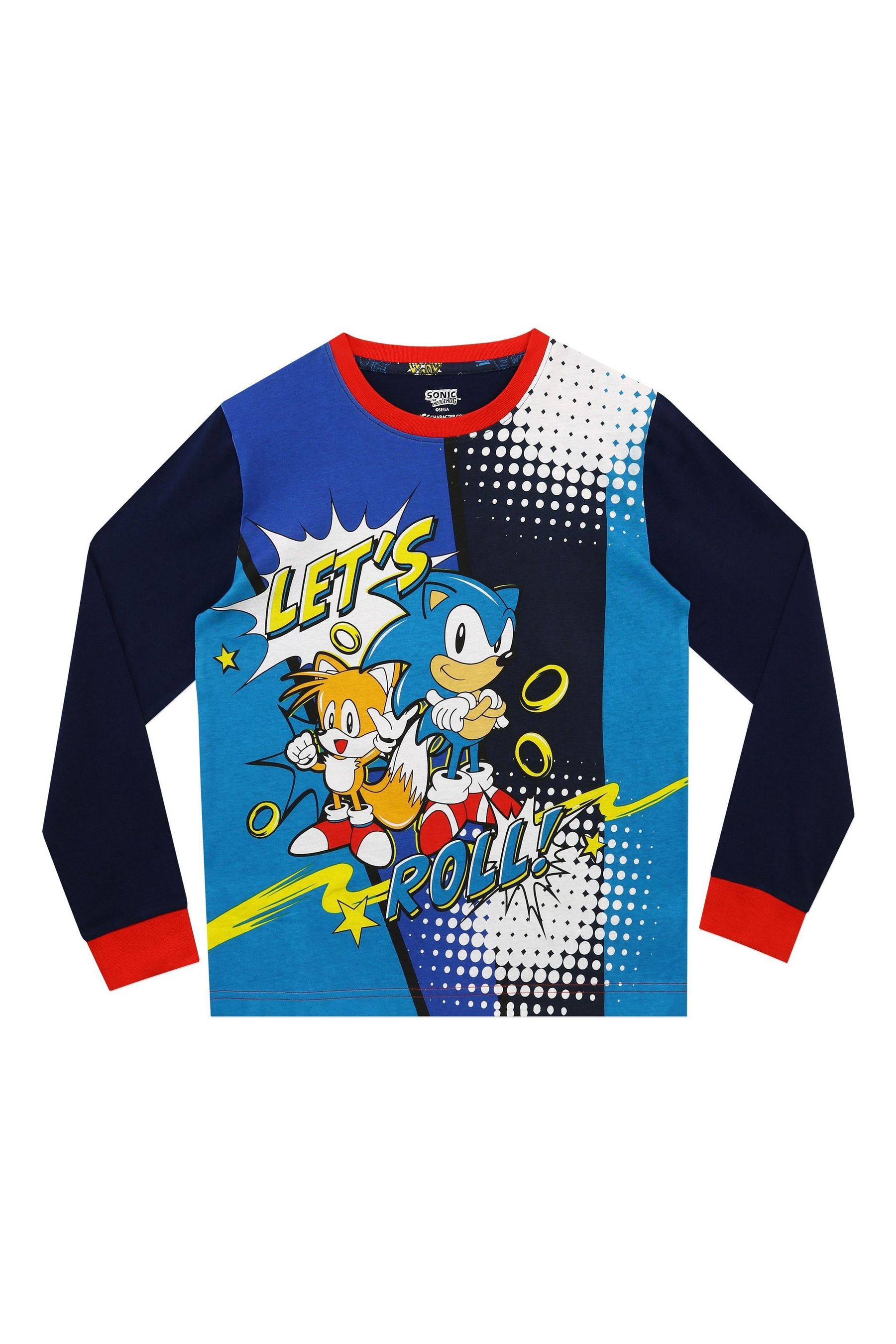 Buy Character Blue Sonic Sonic The Hedgehog 100 Cotton Pyjamas from the Next UK online shop