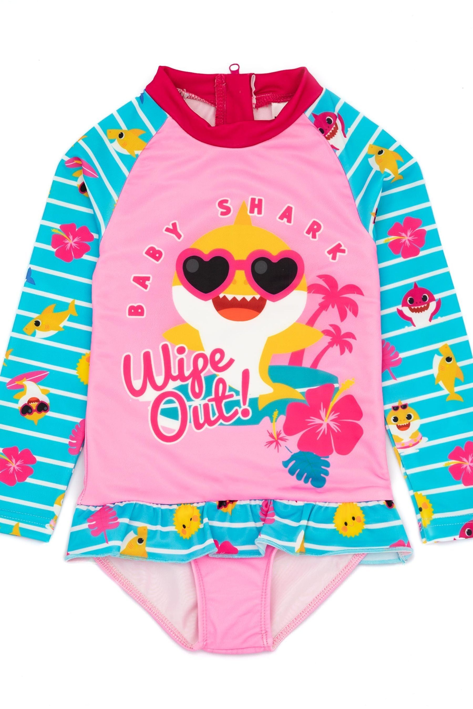 Girls shark swimsuit hotsell
