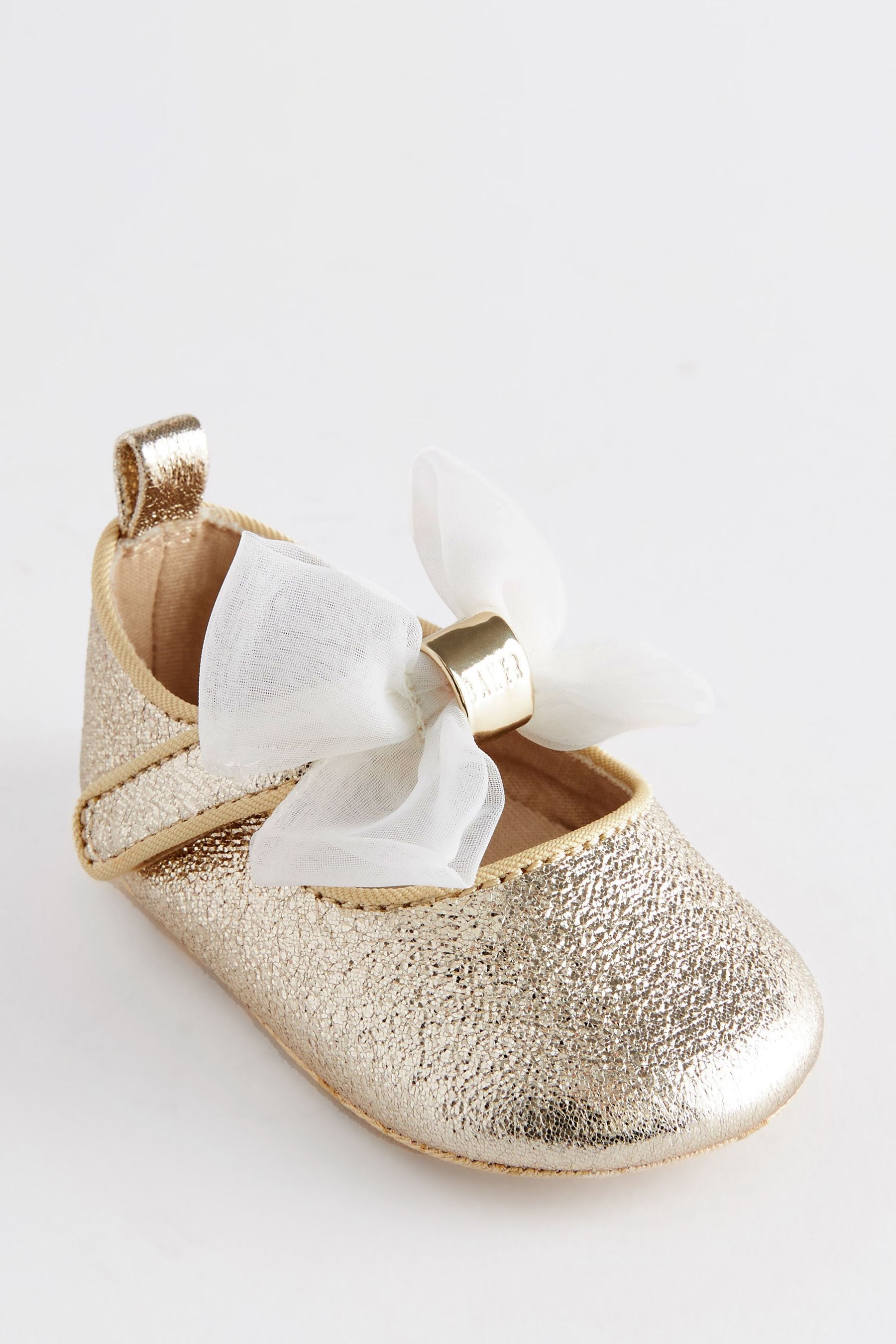 Kaufe Sie Gold Baker by Ted Baker Baby Girls Shoes Padders With Bow bei Next Deutschland
