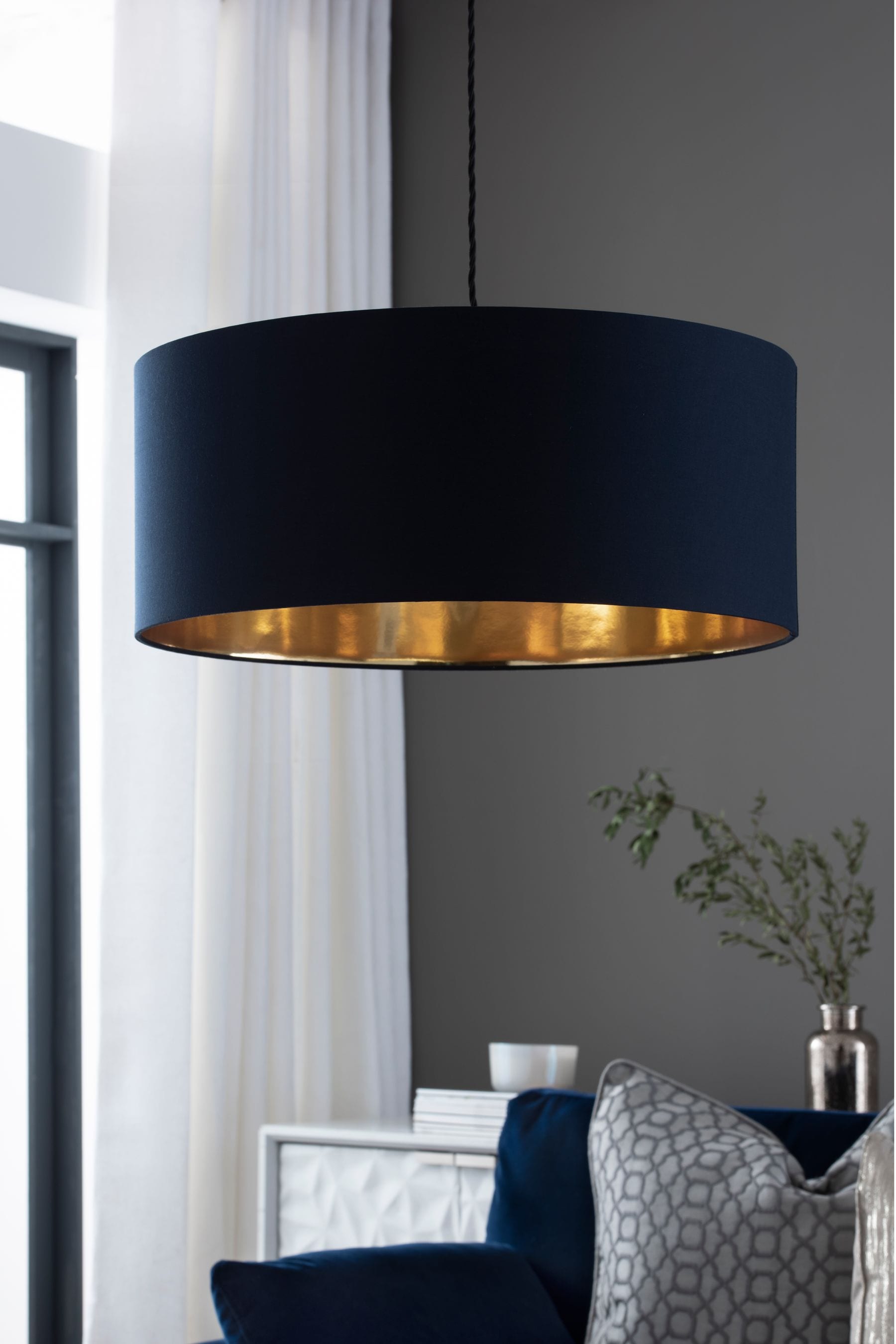 Navy hot sale drum shade
